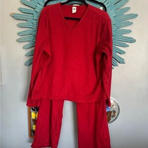 Gap Cozy Red  Pajamas